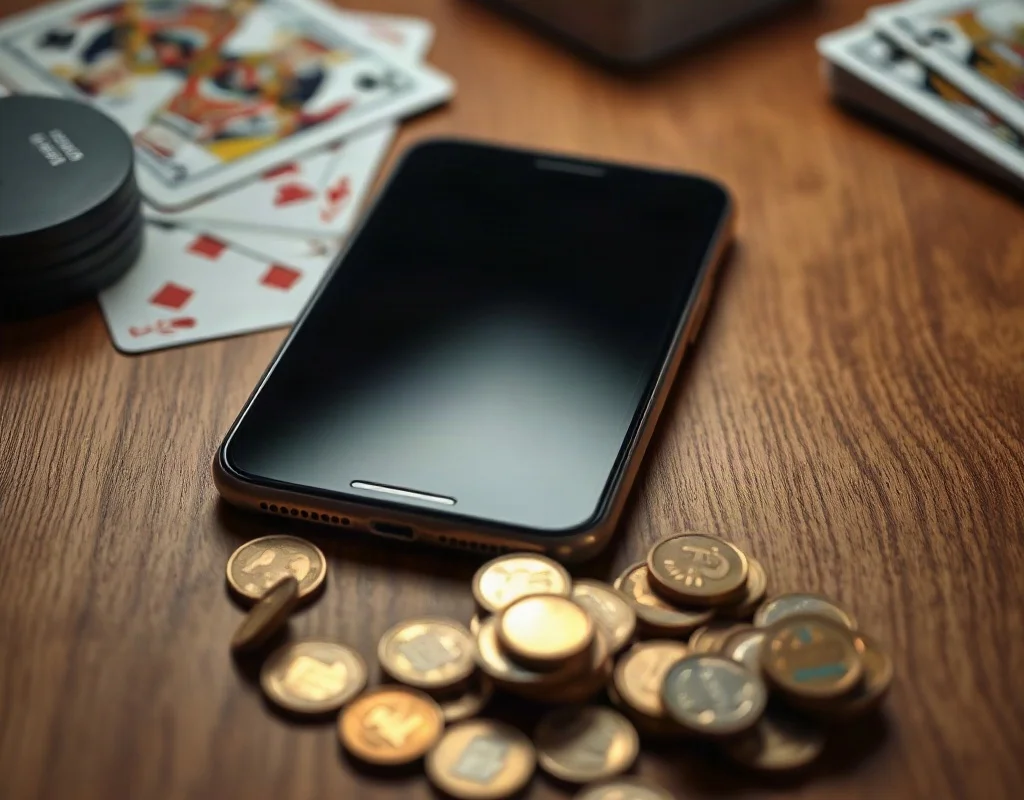 PK68 app 2026 ka smartphone par demo – cards aur coins ke saath