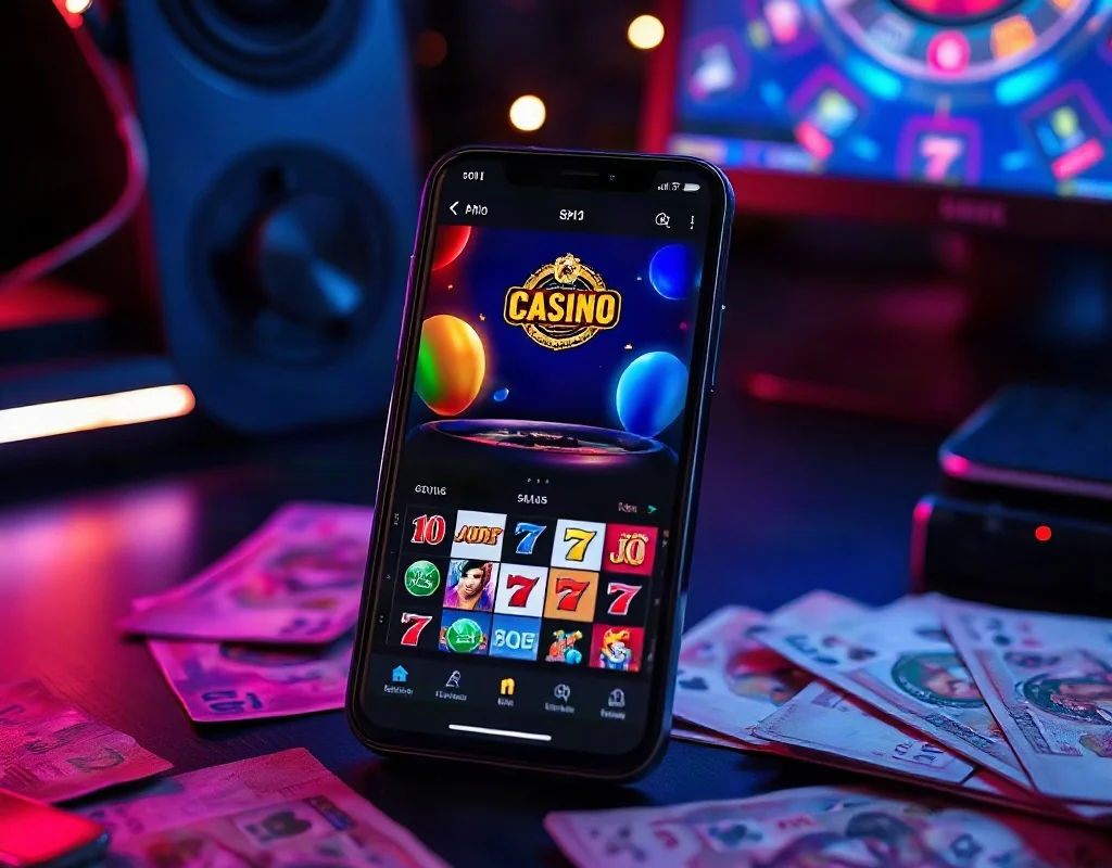 PK68 app features on smartphone with Pakistani rupees