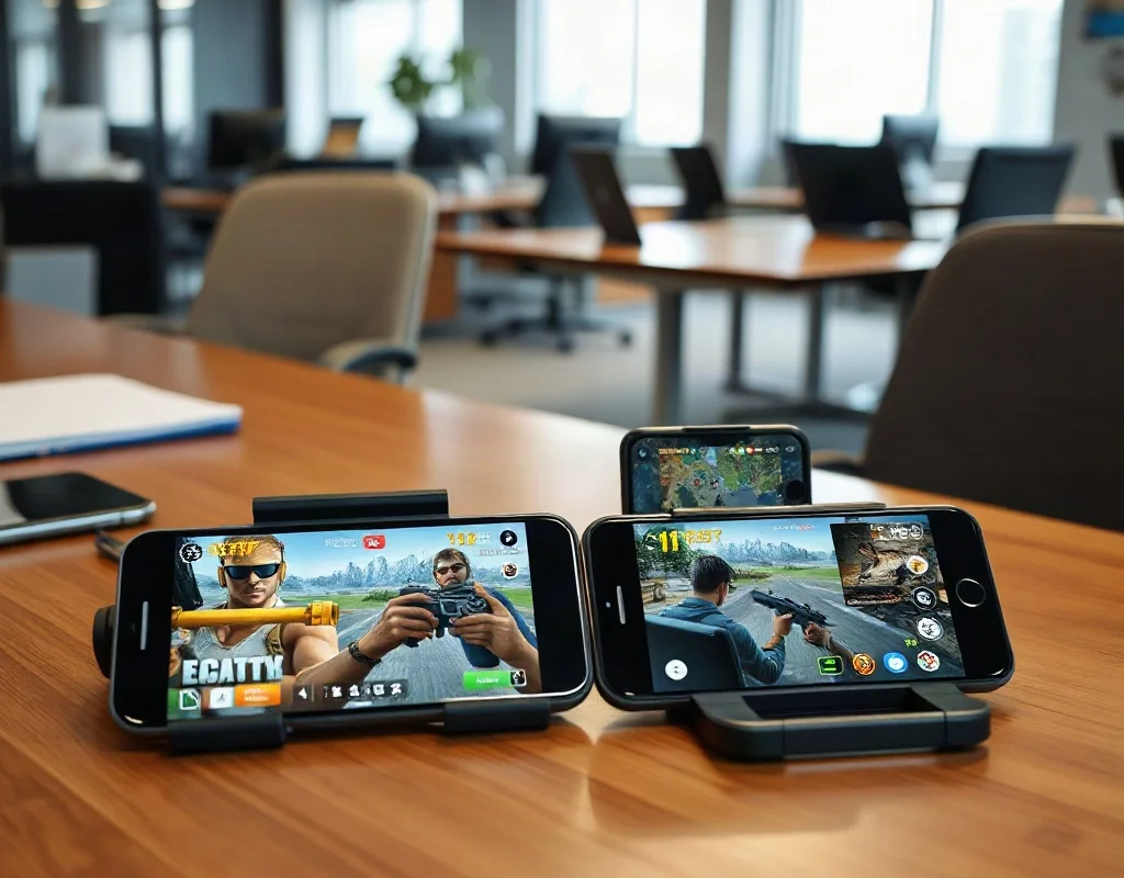 Comparison of two gaming apps on phones
