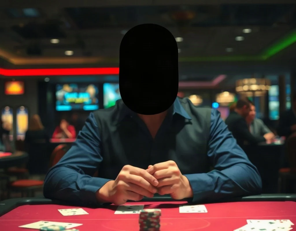 Live casino dealer ke sath poker table