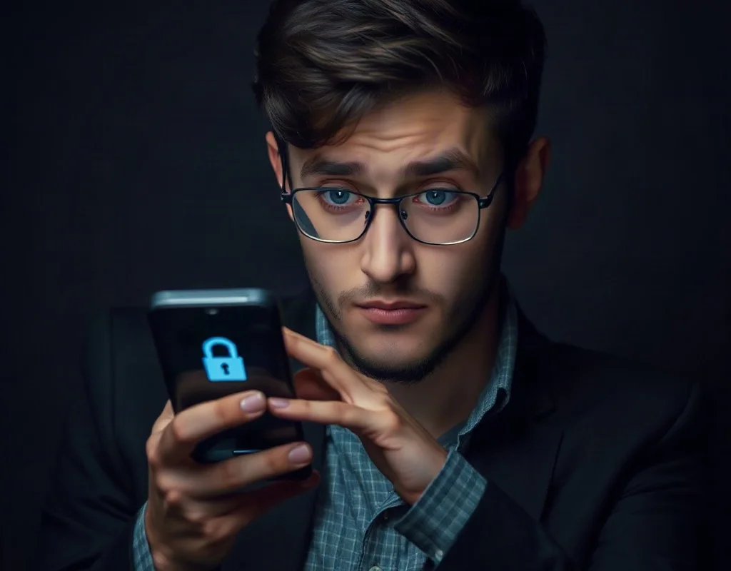 Person facing PK68 login problem on smartphone