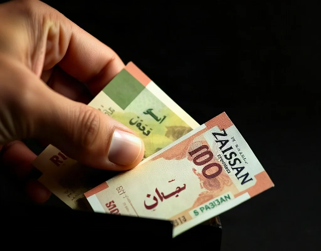 PK68 se rouqat – Pakistani rupees nikalte hue